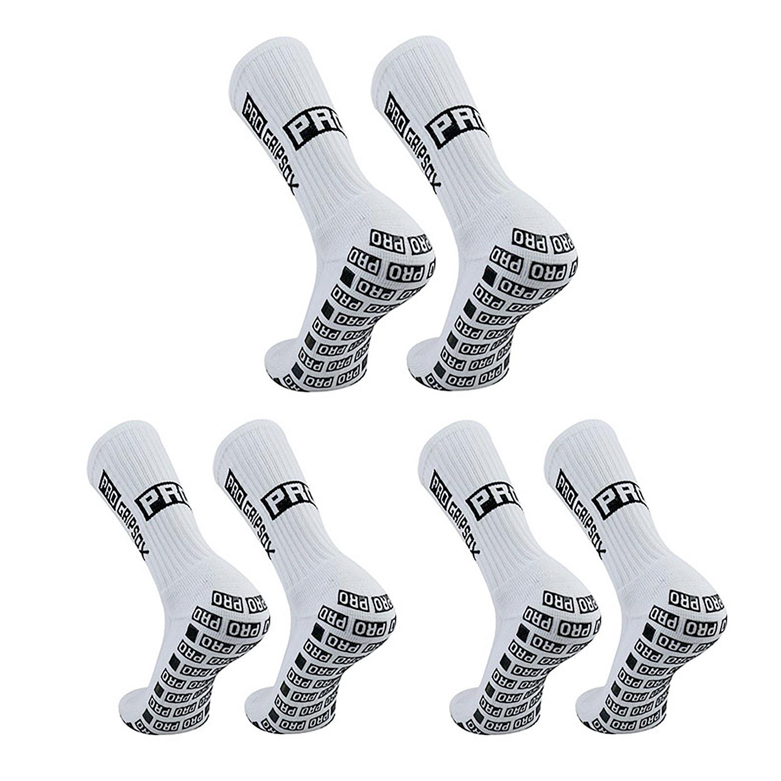 Sportsocken Hochelastische Fußballsocken mit Rutschfestem Griff für Damen und Herren Gr. 39-46 Ideal 3pcs weiß von Joom DACH