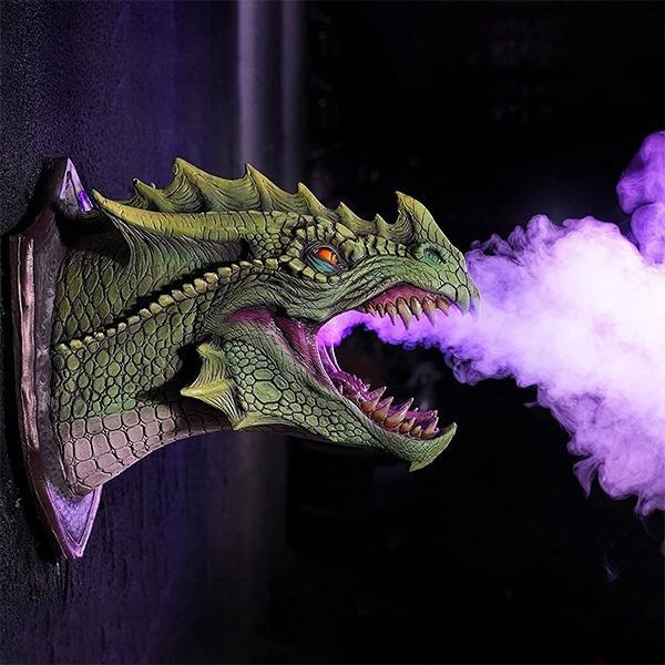 Sprayer LED Drachenkopf Hängelampe Laterne Wandlampe Harz Dinosaurier Basteln Halloween Dekoration Hängelampe von Joom DACH
