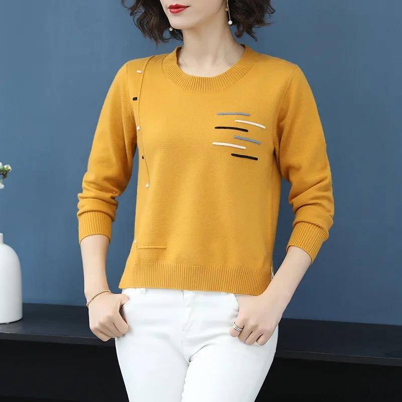 Frühling Herbst Damen O-Ausschnitt Pullover Jumper Basic Warme Kleidung Weiblich Pull Femme Gestrickter Pullover Pullover und Pullover XS gelb Frühling Herbst Damen O-Ausschnitt Pullover Jumper Basic Warme Kleidung Weiblich Pull Femme Gestrickter Pullover Pullover und Pullover XS gelb von Joom DACH