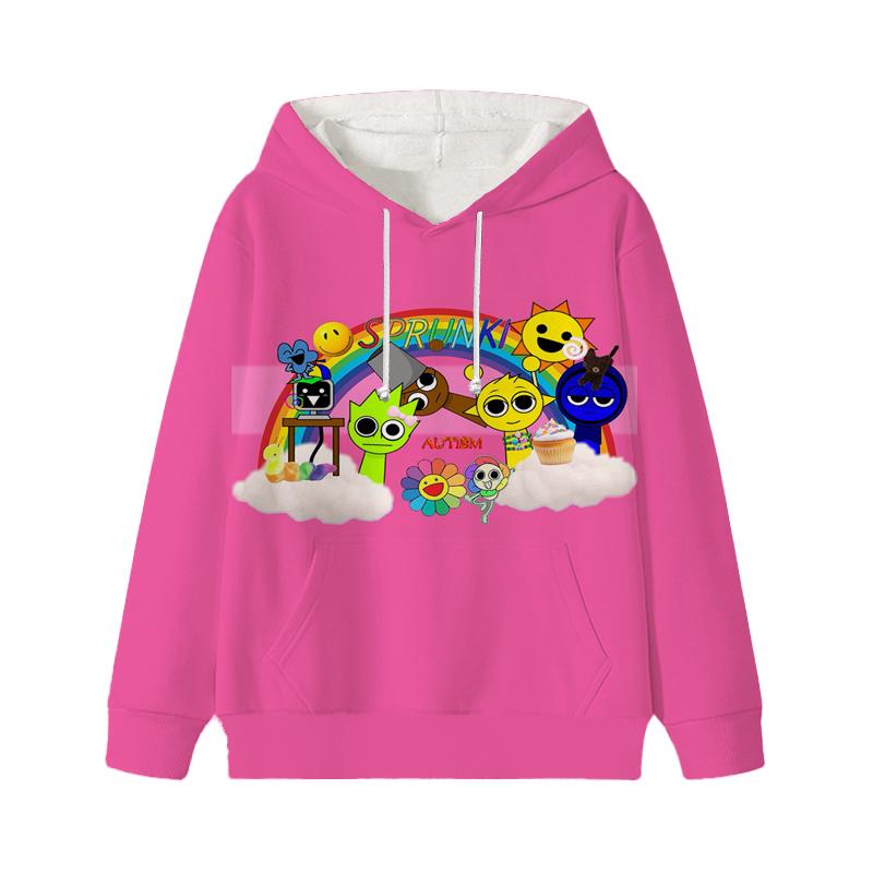 Sprunki Incredibox Hoodie Cartoon Spiel Kinder Niedlich Kinder Herbst Sweatshirt Manga Kleidung Kind Mädchen Junge Oberteil Kapuzenpullover Hoodies 130 von Joom DACH