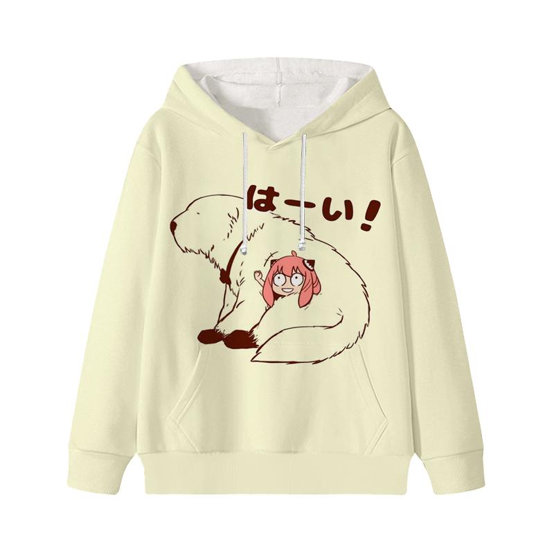 Spy X Family Hoodie Cartoon Anya Forger Pullover Loyor Yor Forger Jungen Mädchen Persönlichkeit Outfits Tops Kinder Geschenk Kleidung 160 blau von Joom DACH
