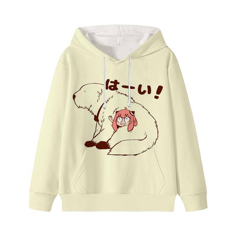 Spy X Family Hoodie Cartoon Anya Forger Pullover Loyor Yor Forger Jungen Mädchen Persönlichkeit Outfits Tops Kinder Geschenk Kleidung 160 blau von Joom DACH