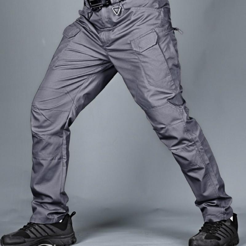Stadt Taktische Cargo Hosen Männer Outdoor Wandern Camping Multi Pocket Military Armee Hosen Casual Atmungsaktive Wasserdichte Jogginghose XXL von Joom DACH
