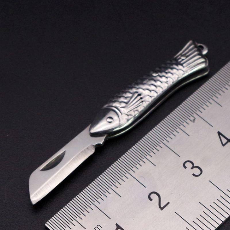 Stahl Schule Bürobedarf Papier Messer Haut-Schäler Keychain Multifunktions Mini Klappmesser 2 von Joom DACH