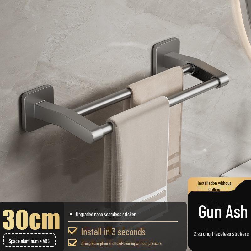 Stanzfreier Handtuchhalter aus Aluminium: Badezimmeraufbewahrung & Organizer von Joom DACH