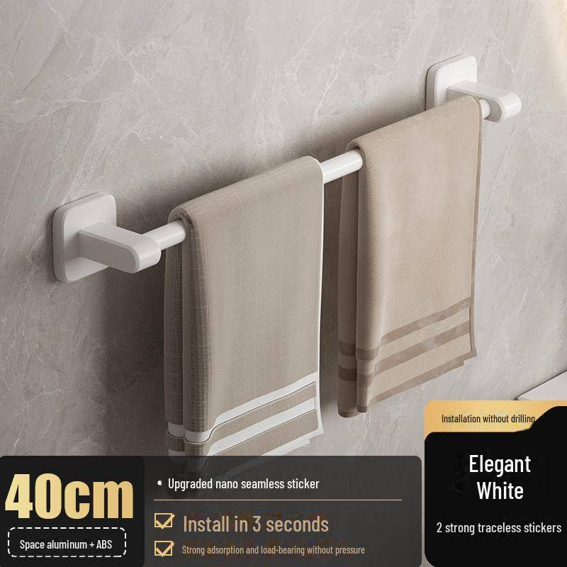 Stanzfreier Handtuchhalter aus Aluminium: Badezimmeraufbewahrung & Organizer von Joom DACH