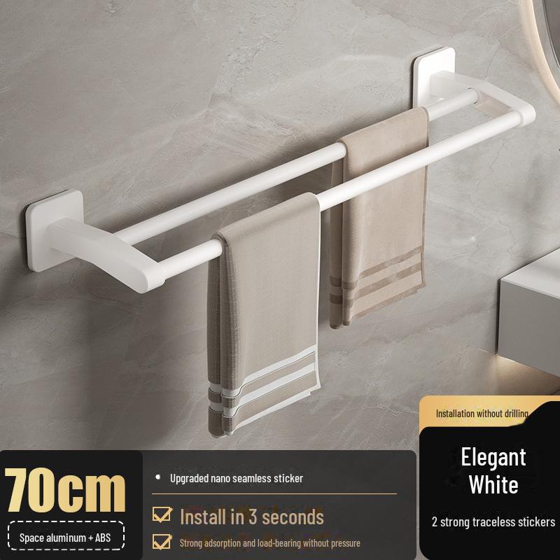 Stanzfreier Handtuchhalter aus Aluminium: Badezimmeraufbewahrung & Organizer von Joom DACH