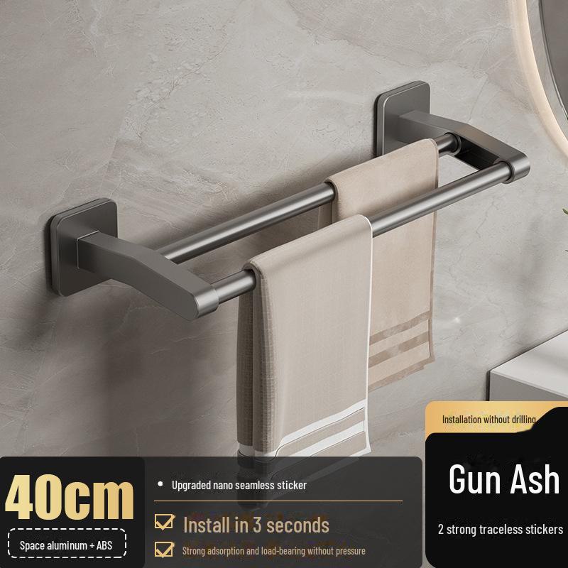 Stanzfreier Handtuchhalter aus Aluminium: Badezimmeraufbewahrung & Organizer von Joom DACH