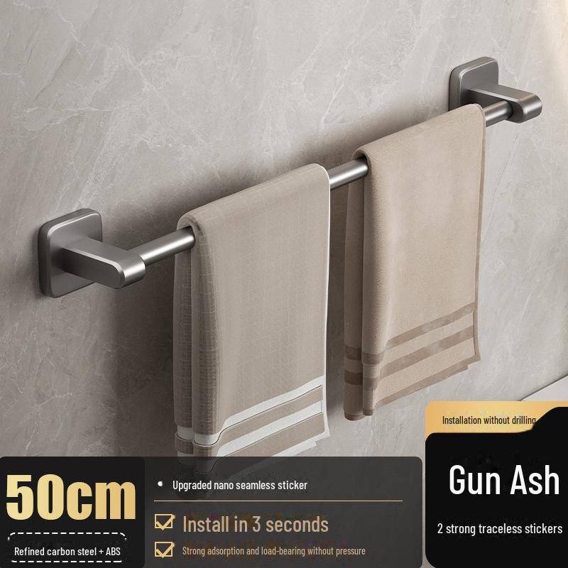 Stanzfreier Handtuchhalter aus Aluminium: Badezimmeraufbewahrung & Organizer von Joom DACH