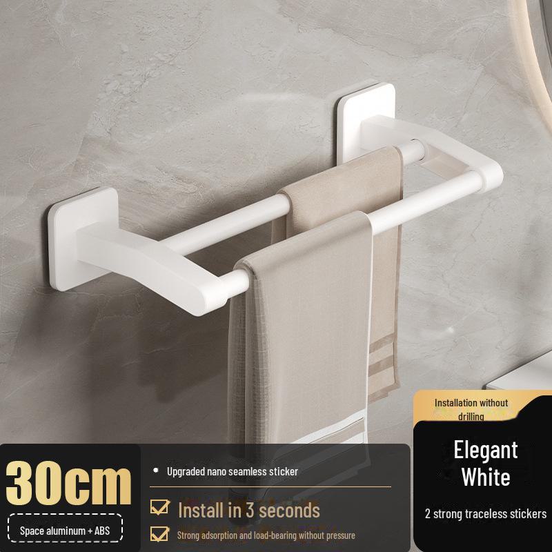 Stanzfreier Handtuchhalter aus Aluminium: Badezimmeraufbewahrung & Organizer von Joom DACH