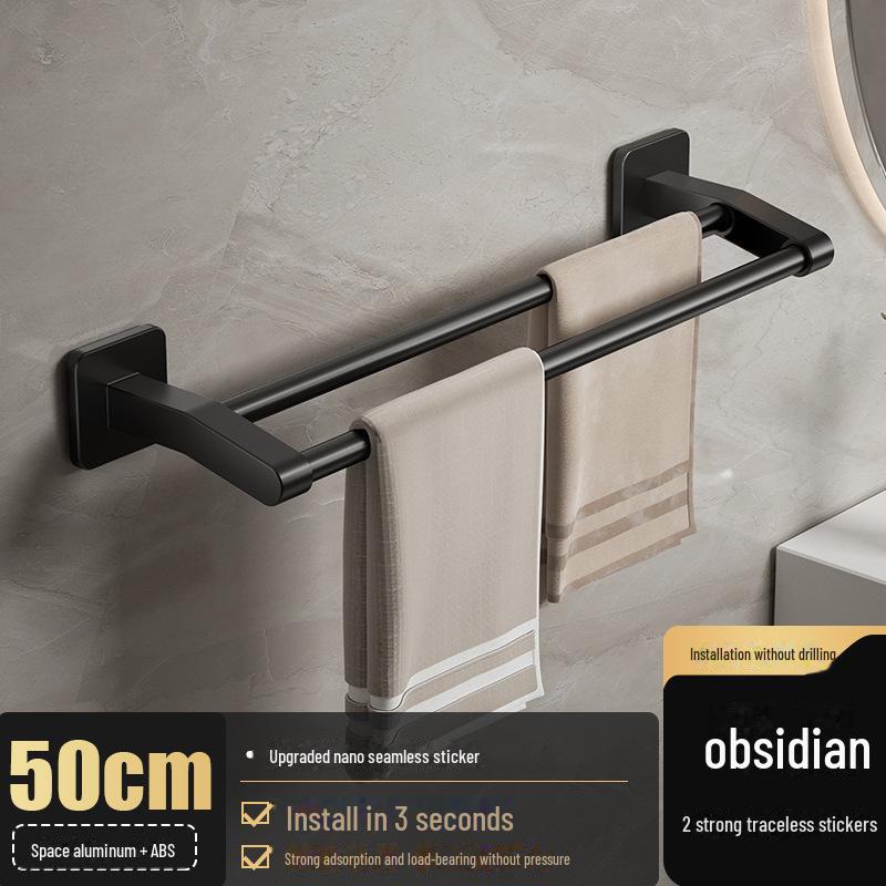 Stanzfreier Handtuchhalter aus Aluminium: Badezimmeraufbewahrung & Organizer von Joom DACH