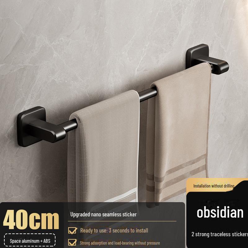 Stanzfreier Handtuchhalter aus Aluminium: Badezimmeraufbewahrung & Organizer von Joom DACH