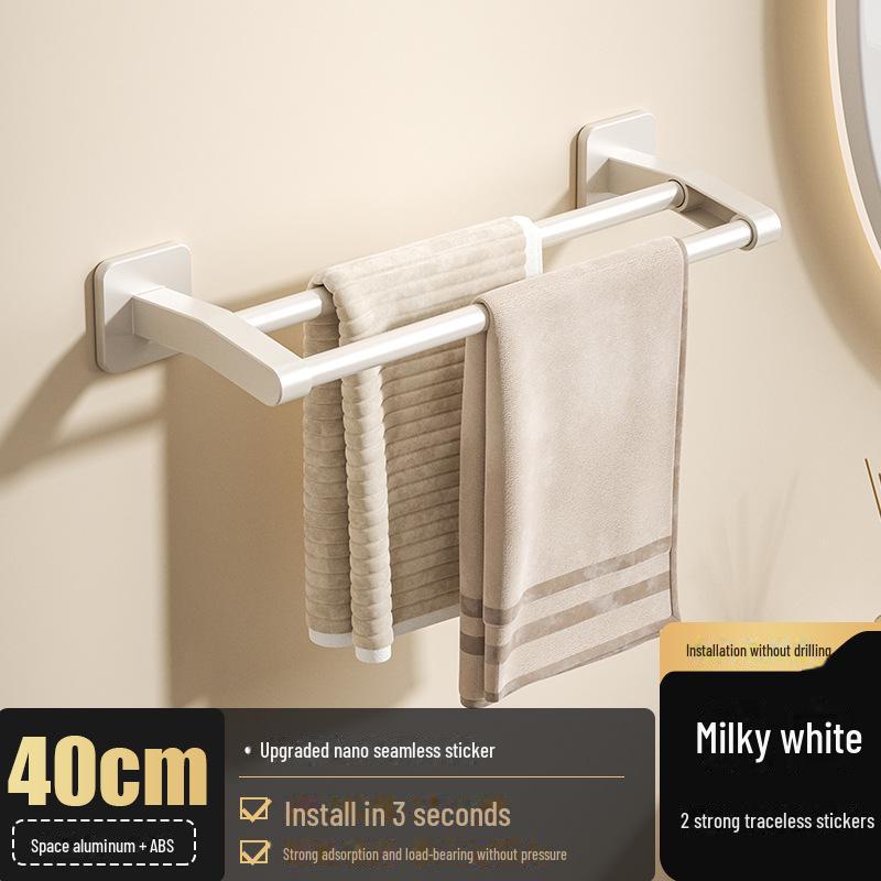 Stanzfreier Handtuchhalter aus Aluminium: Badezimmeraufbewahrung & Organizer von Joom DACH