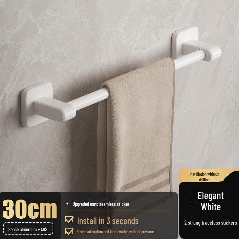 Stanzfreier Handtuchhalter aus Aluminium: Badezimmeraufbewahrung & Organizer von Joom DACH