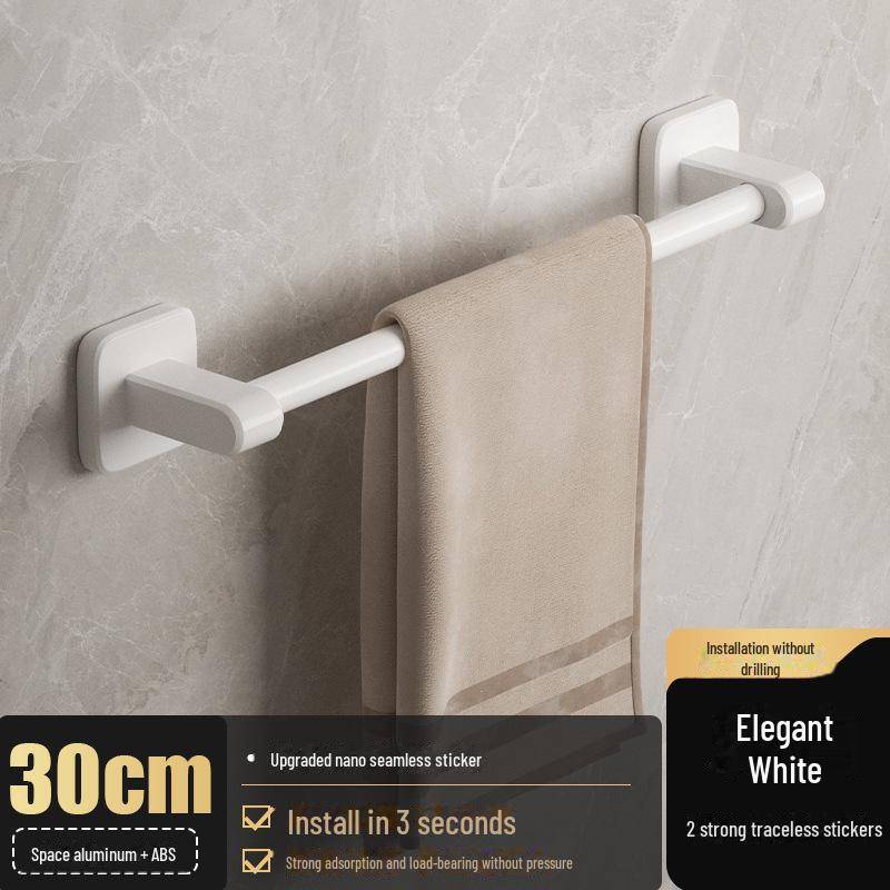 Stanzfreier Handtuchhalter aus Aluminium: Badezimmeraufbewahrung & Organizer von Joom DACH