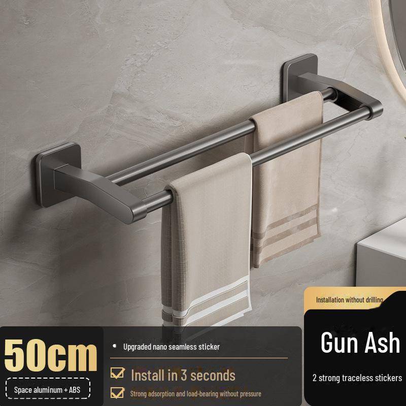 Stanzfreier Handtuchhalter aus Aluminium: Badezimmeraufbewahrung & Organizer von Joom DACH