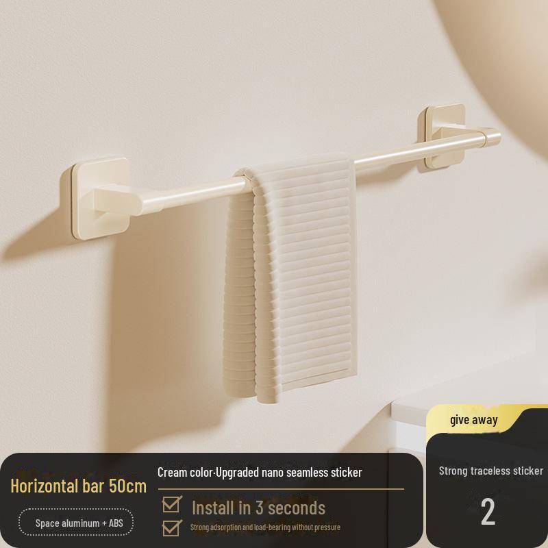 Stanzfreier Handtuchhalter aus Aluminium: Badezimmeraufbewahrung & Organizer von Joom DACH