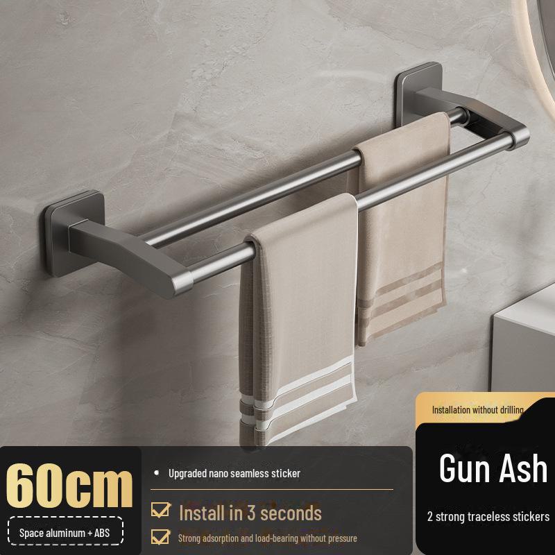 Stanzfreier Handtuchhalter aus Aluminium: Badezimmeraufbewahrung & Organizer von Joom DACH