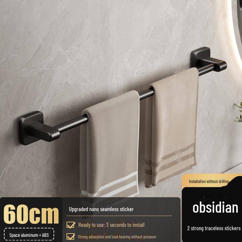 Stanzfreier Handtuchhalter aus Aluminium: Badezimmeraufbewahrung & Organizer von Joom DACH