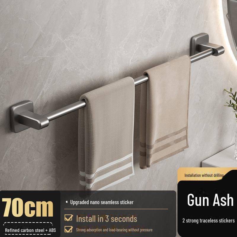 Stanzfreier Handtuchhalter aus Aluminium: Badezimmeraufbewahrung & Organizer von Joom DACH