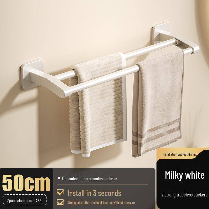 Stanzfreier Handtuchhalter aus Aluminium: Badezimmeraufbewahrung & Organizer von Joom DACH