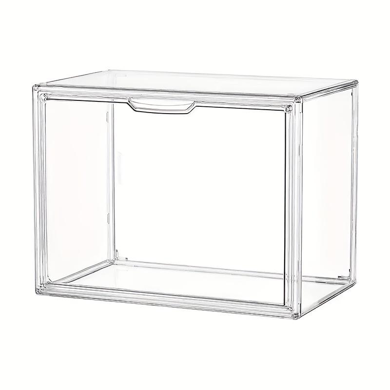 Stapelbare Acryl-Aufbewahrungsboxen mit Deckel, Vielseitige transparente Organizer-Behälter, Freistehende Kunststoffbehälter für Handtaschen, Geldbörsen, Hüte, Spielzeug, Bücher 1pc von Joom DACH