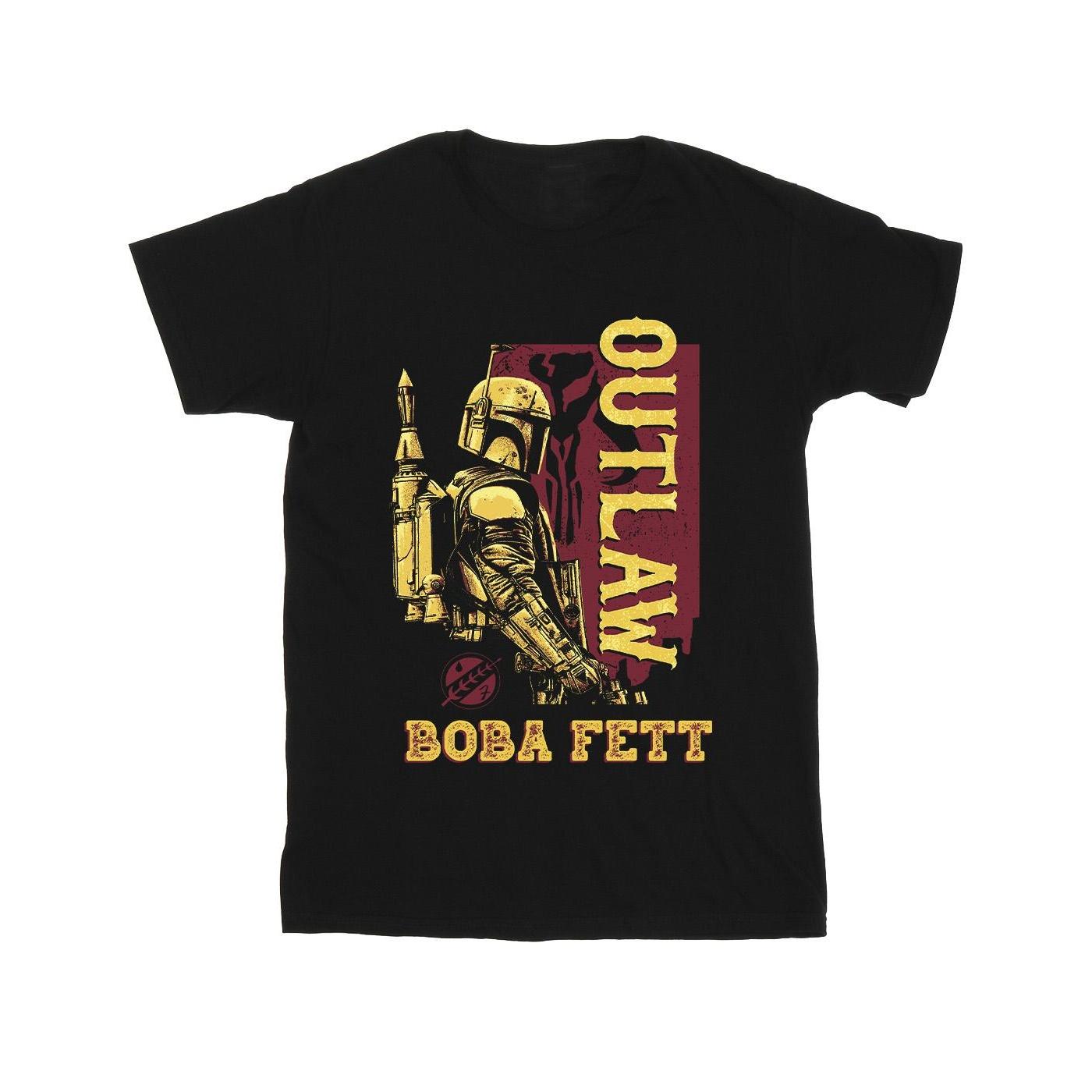 Star Wars Herren The Book Of Boba Fett Distressed Outlaw T-Shirt L schwarz von Joom DACH