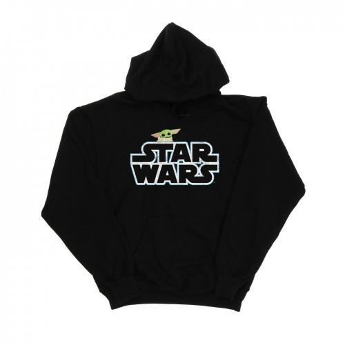 Star Wars Jungen The Mandalorian The Child Logo Kapuzenpullover 12-13 schwarz von Joom DACH