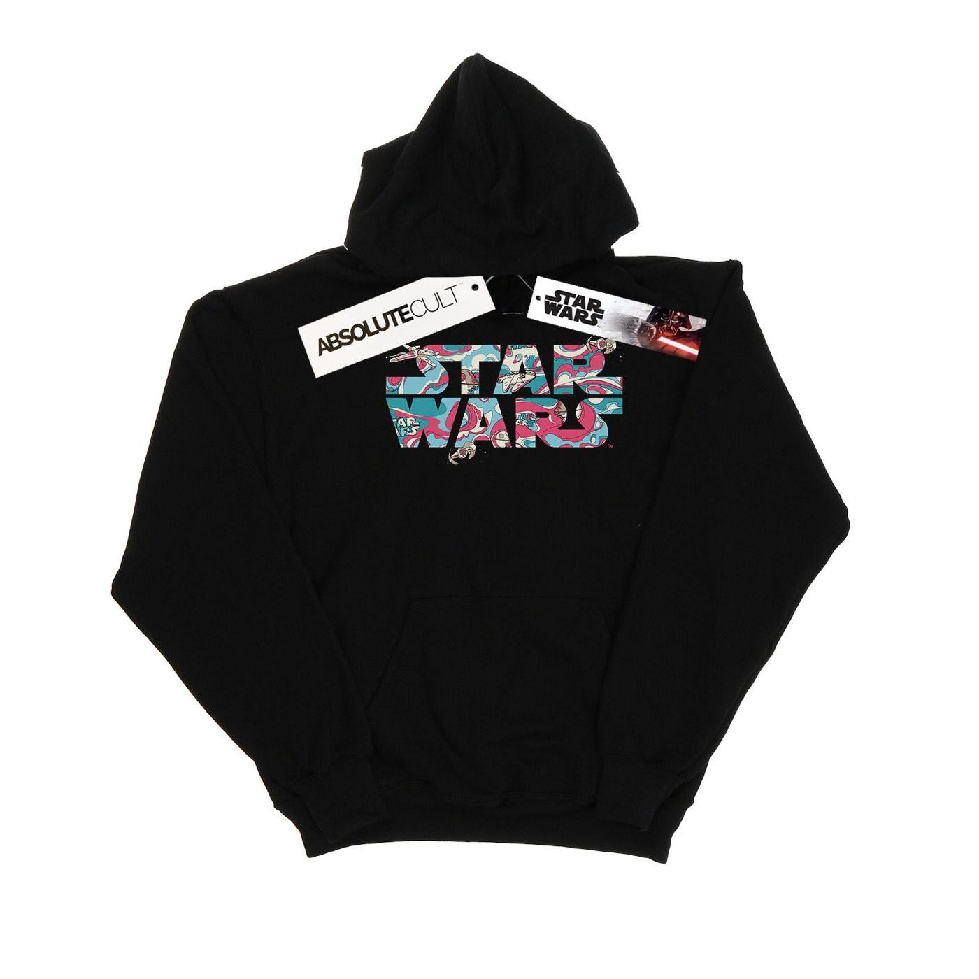 Star Wars Kapuzenpullover mit gewelltem Schiffslogo für Jungen 9-11 Years schwarz von Joom DACH