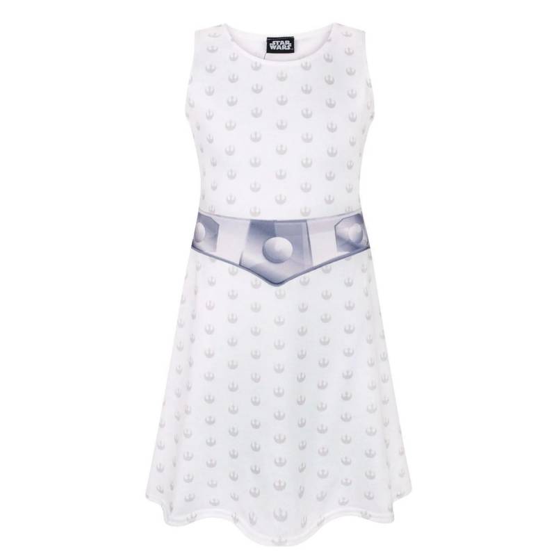 Star Wars Mädchen Prinzessin Leia Kostümkleid 13-14 weiß von Joom DACH