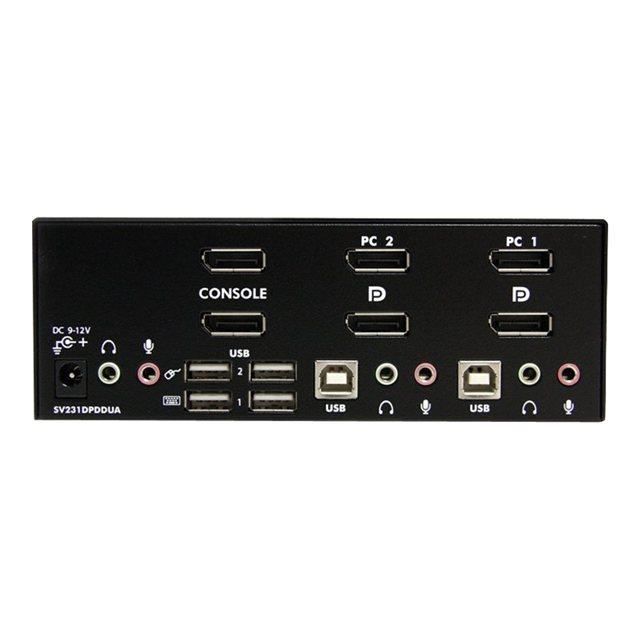 StarTech.Com KVM-Switch 2-Port DisplayPort, USB und Audio - KVM-Switch - 2560 x 1600 (SV231DPDDUA) von Joom DACH