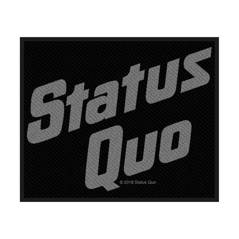 Status Quo-Logo-Patch One Size grau/schwarz von Joom DACH