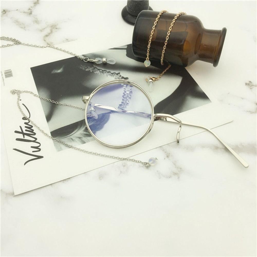 Steampunk-Stil Monokelbrille Retro einseitige Brille Modebrille für Männer Chain B silber von Joom DACH