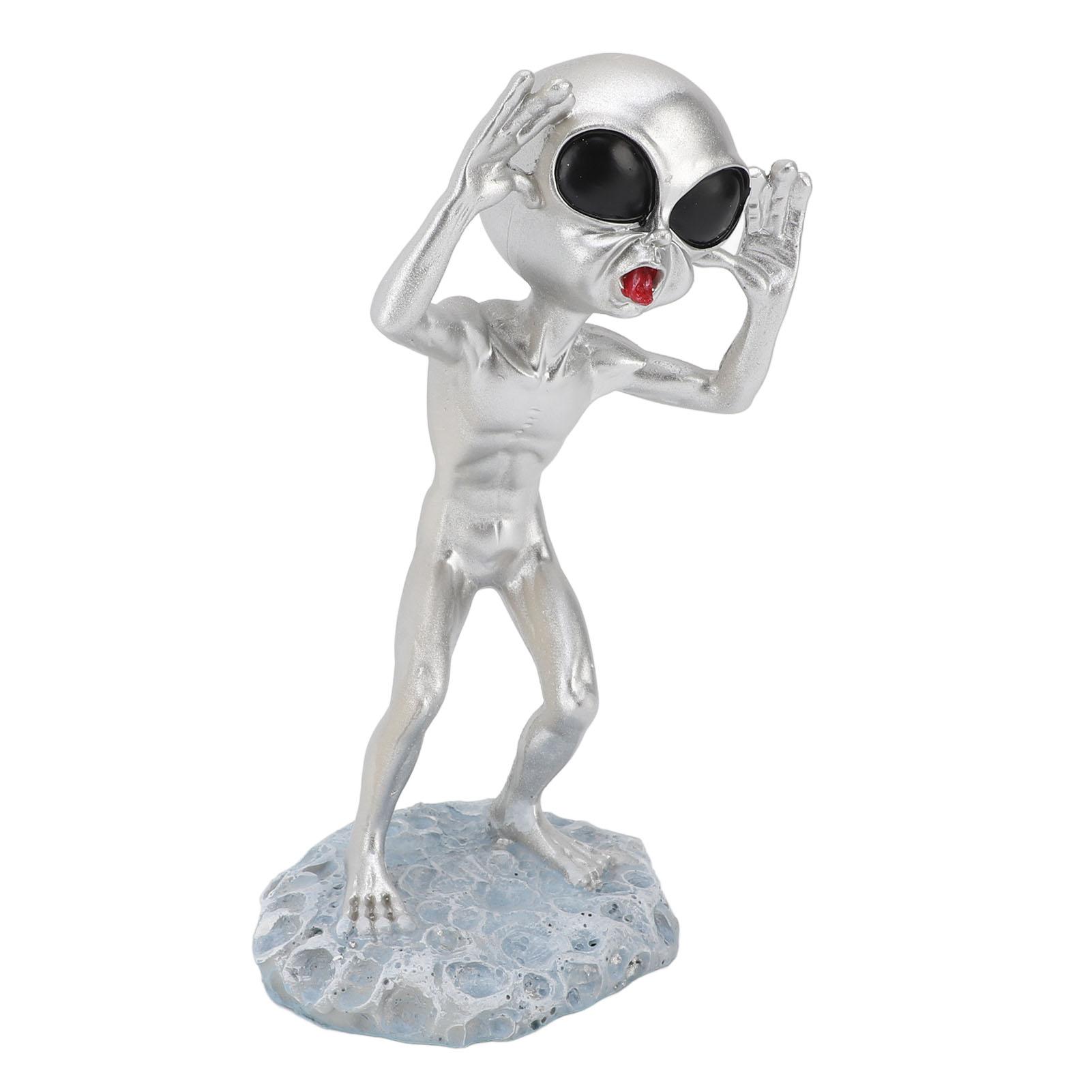 Stehende Alien-Statue Harzfigur Ornament für Außengarten Büro Schreibtisch Dekoration von Joom DACH