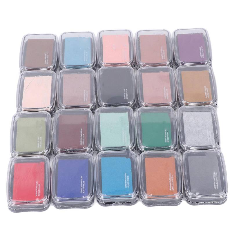 Stempelkissen Retro-Stil 20 Farben DIY Feiner Schwamm Leicht Tragbar Hohe Sättigung Finger-Basteln von Joom DACH