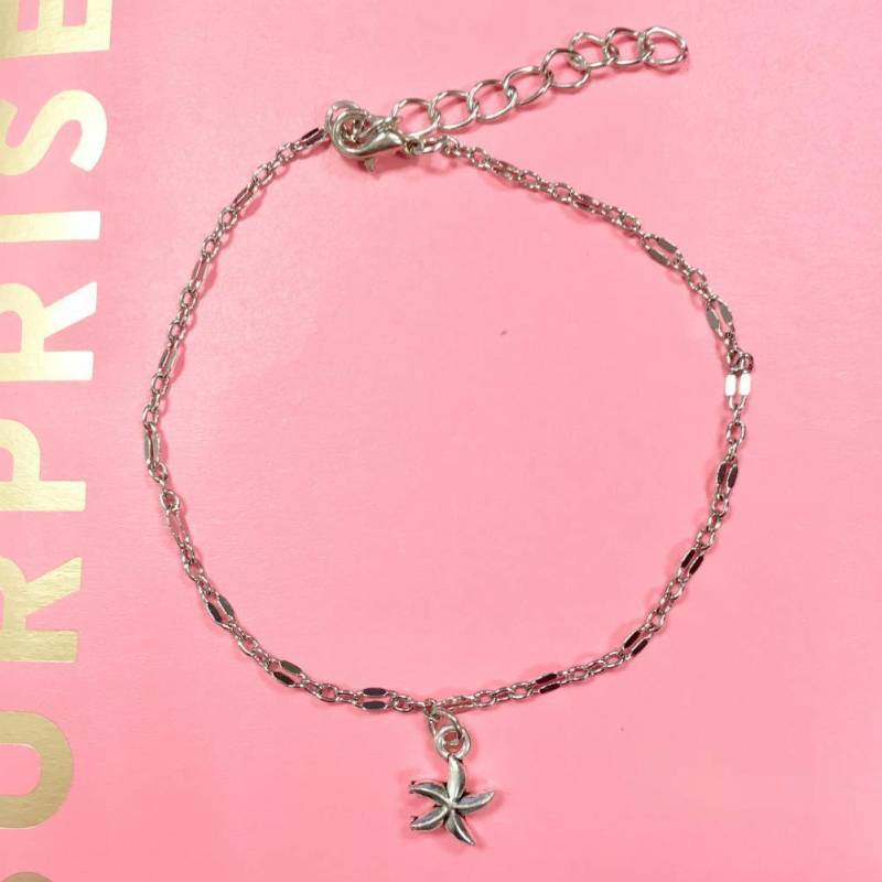 Stern Fußkettchen Armband auf dem Bein Mode Sommer Strand Fuß Schmuck silber von Joom DACH