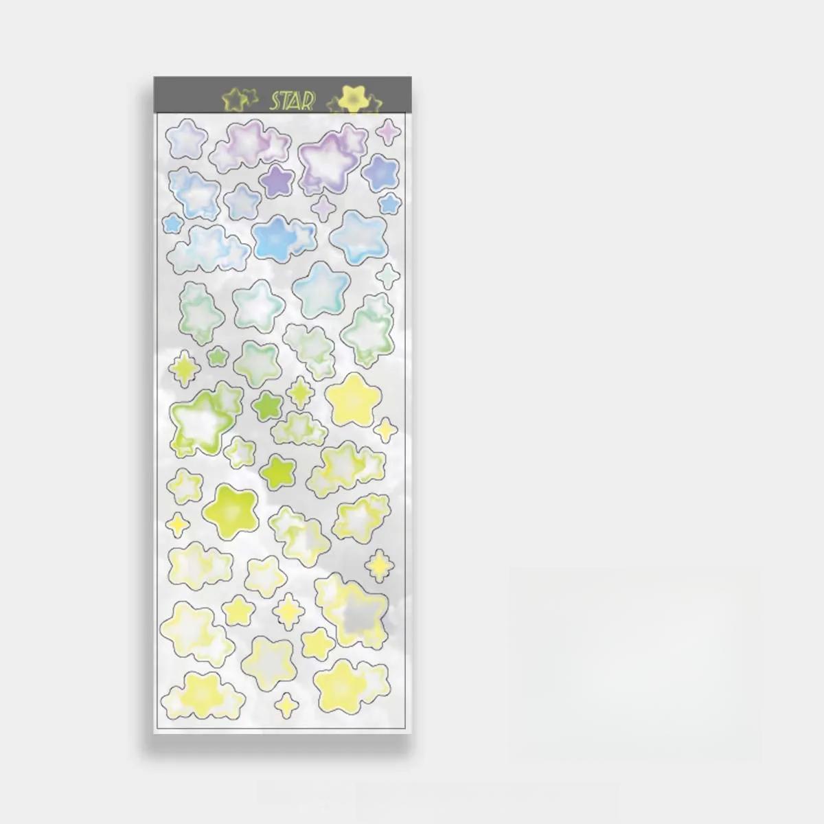 Sterne Aufkleber Abziehbilder Scrapbooking Schreibwaren Herzen Aufkleber Bubble Deco Aufkleber DIY Journal Planer von Joom DACH