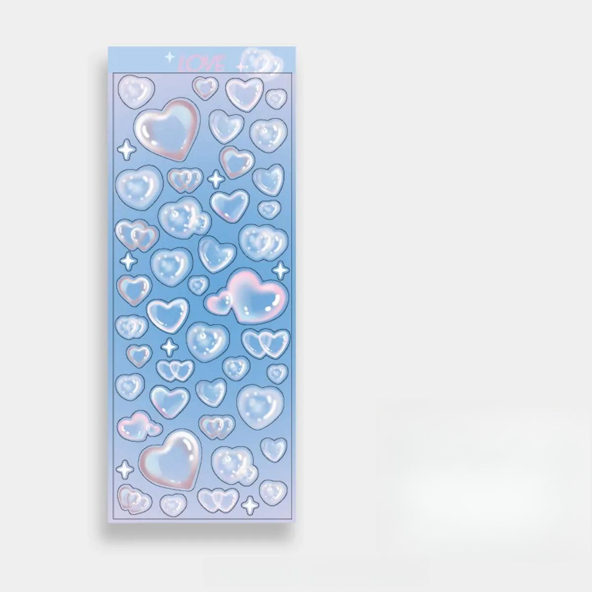 Sterne Aufkleber Abziehbilder Scrapbooking Schreibwaren Herzen Aufkleber Bubble Deco Aufkleber DIY Journal Planer von Joom DACH