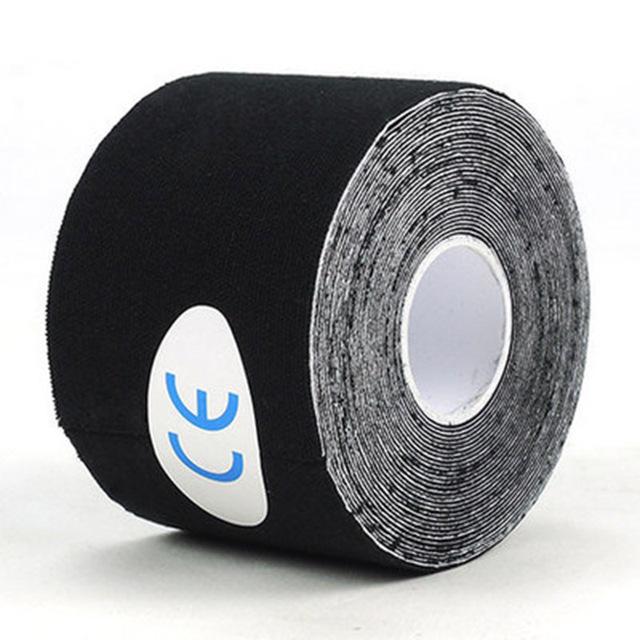 Sticker Athletic Strapping Kinesiologie Sporttape Muskelbandage Klebend Zerrung Verletzung Tape black-5cm*5m von Joom DACH