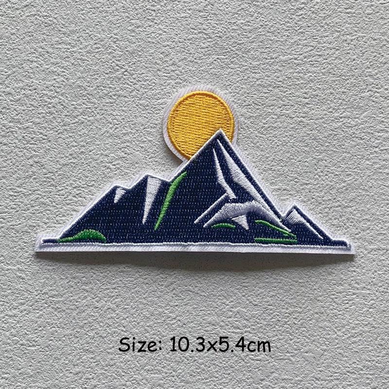 Stickerei Schmelzbare Nähen Kleidung Abzeichen Patches Landschaft Wüste Wald Punk Patch DIY Wärmeübertragung Aufkleber Neue Kleidungsstück Zubehör Mode 10.3x5.4 cm von Joom DACH