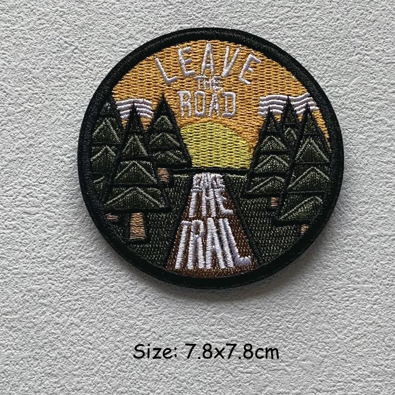 Stickerei Schmelzbare Nähen Kleidung Abzeichen Patches Landschaft Wüste Wald Punk Patch DIY Wärmeübertragung Aufkleber Neue Kleidungsstück Zubehör Mode 7.8x7.8 cm von Joom DACH