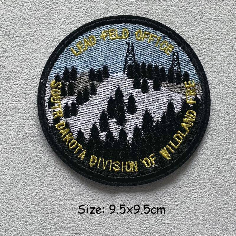 Stickerei Schmelzbare Nähen Kleidung Abzeichen Patches Landschaft Wüste Wald Punk Patch DIY Wärmeübertragung Aufkleber Neue Kleidungsstück Zubehör Mode 9.5x9.5 cm von Joom DACH