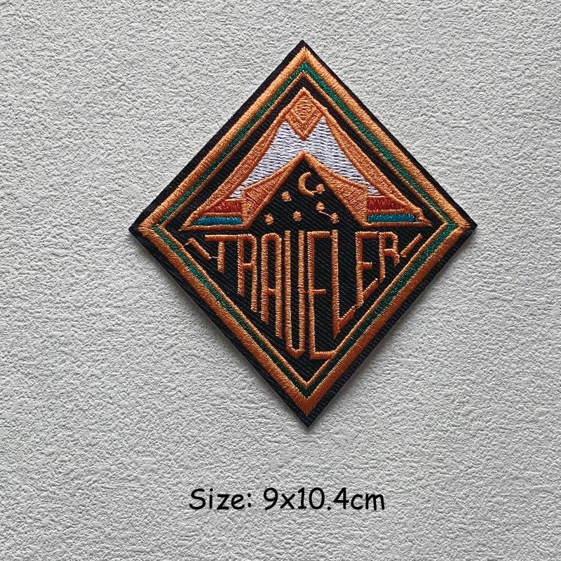 Stickerei Schmelzbare Nähen Kleidung Abzeichen Patches Landschaft Wüste Wald Punk Patch DIY Wärmeübertragung Aufkleber Neue Kleidungsstück Zubehör Mode 9x10.4 cm von Joom DACH