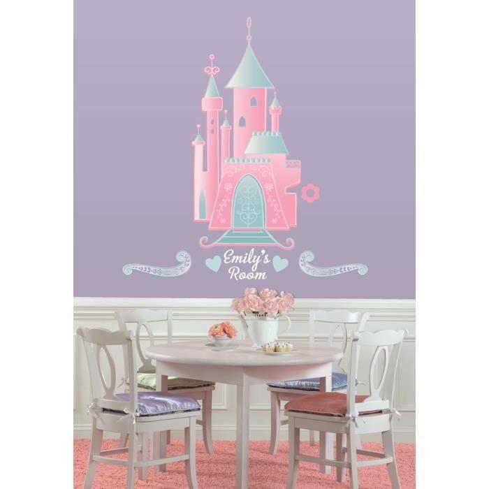 Disney Princess Castle Personalisierbare Aufkleber – The Deco Factory – neu positionierbares Vinyl – Rosa – 102 cm von Joom DACH