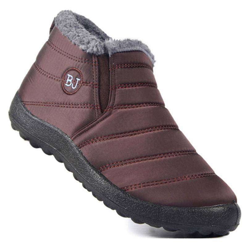 Stiefel Herren Leichte Winterschuhe für Herren 2025 Stiefeletten Herren Slipper Lässige Winterstiefel mit Fell Botas Para Hombre Schwarz 39 von Joom DACH