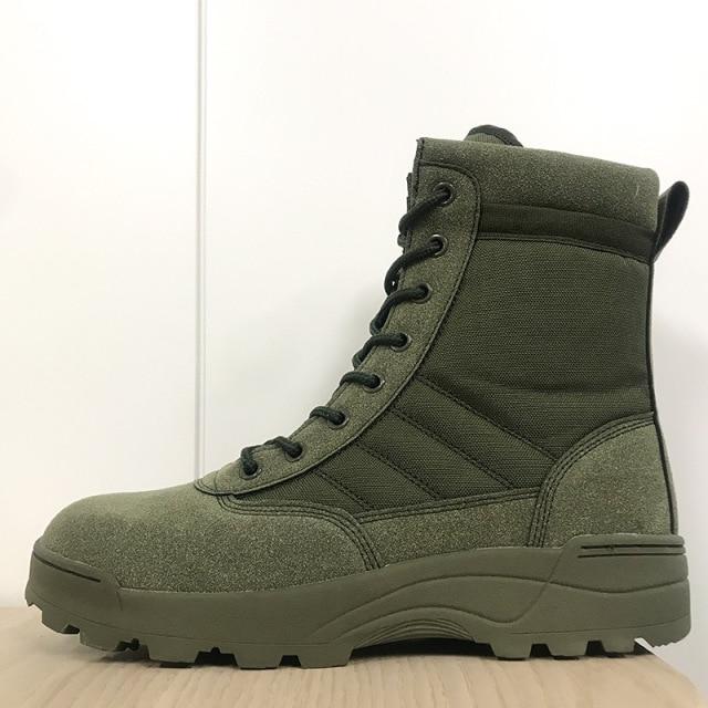 Stiefel für Herren Winterschuhe Wüste Taktische Militärstiefel Plateau Wanderschuhe Mann Kampfstiefel 37 armee grüne von Joom DACH
