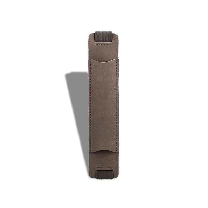 Stifthülle im Retro-Stil, Notizbuch, Gummiband, Bleistifttasche, PU-Leder, Stifthalter, Etui, Schutzhülle, Schüler, Schulbedarf grau von Joom DACH