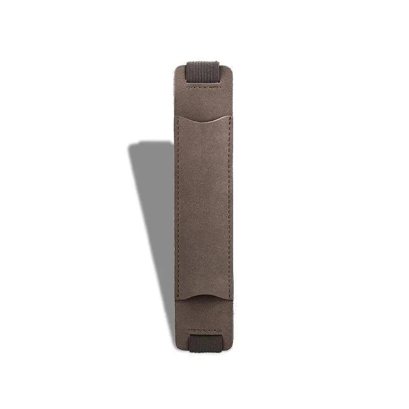 Stifthülle im Retro-Stil, Notizbuch, Gummiband, Bleistifttasche, PU-Leder, Stifthalter, Etui, Schutzhülle, Schüler, Schulbedarf grau von Joom DACH