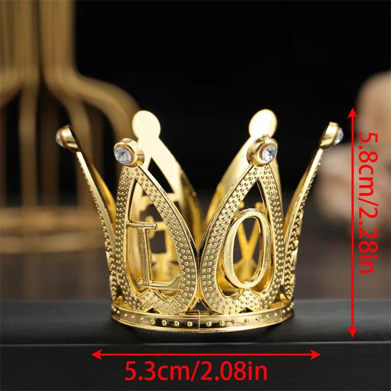 Stil Kuchen Mini Kleine Krone Legierung Gold Kinder Geburtstag Party Ornament von Joom DACH