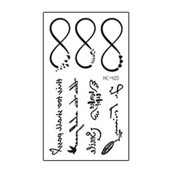 Stilvolle, erfrischende, haltbare temporäre Tattoo-Aufkleber aus Papier für den Alltag 10 von Joom DACH